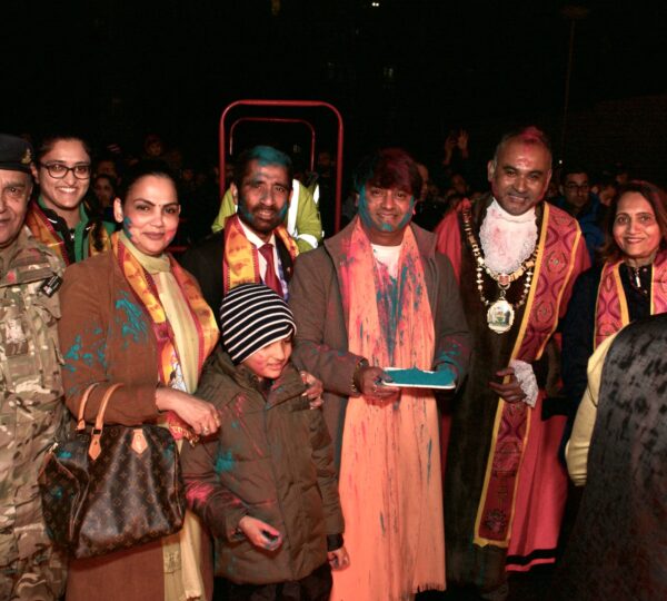 The diverse interfaith community in Harrow, London, joyfully celebrated the vibrant festival of Holi alongside thousands of members at Siddhashram Dham.