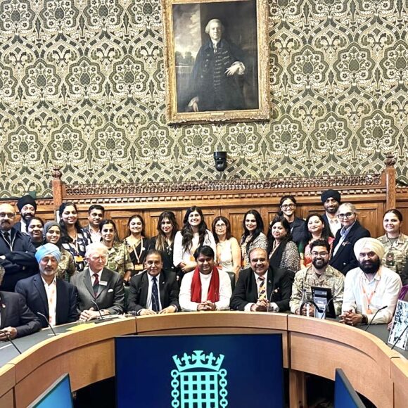 An event to honor Commonwealth heroes of the World Wars at the British Parliament.