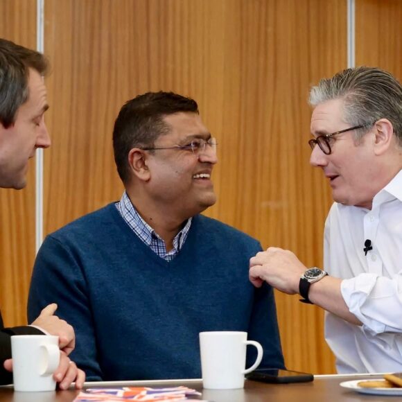 Mr. Shah, patron of Siddhashram, meets UK PM Sir Keir Starmer.