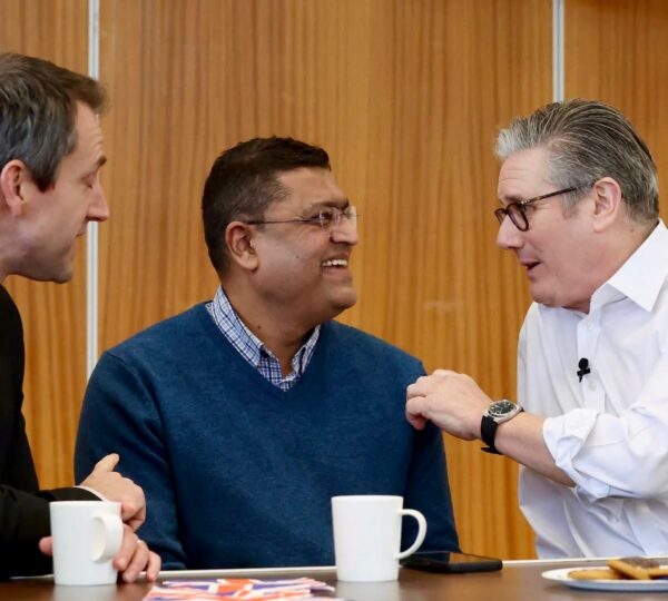 Mr. Shah, patron of Siddhashram, meets UK PM Sir Keir Starmer.