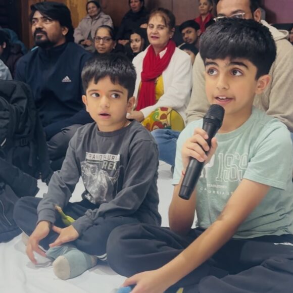 Mother’s Day celebration with Strory, mother of Hanuman ji, and the Chalisa.