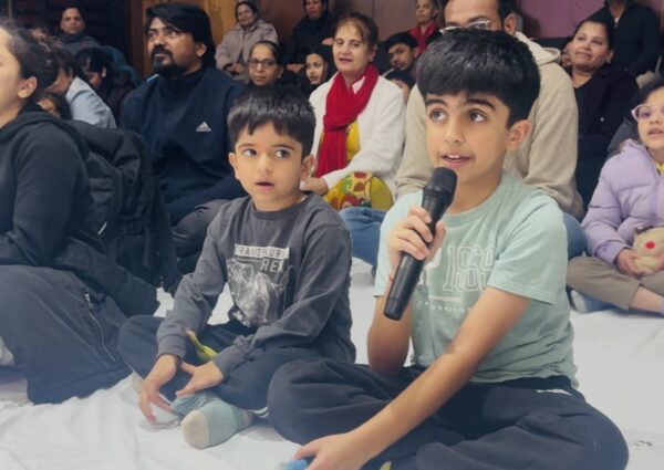 Mother’s Day celebration with Strory, mother of Hanuman ji, and the Chalisa.