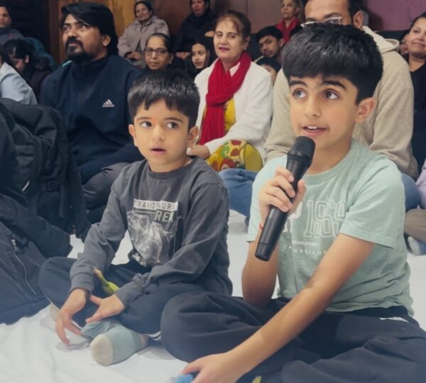 Mother’s Day celebration with Strory, mother of Hanuman ji, and the Chalisa.