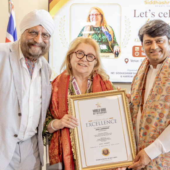 Jean Lammiman honoured by the World Book of Records., celebrating three decades of her unwavering dedication to public service.