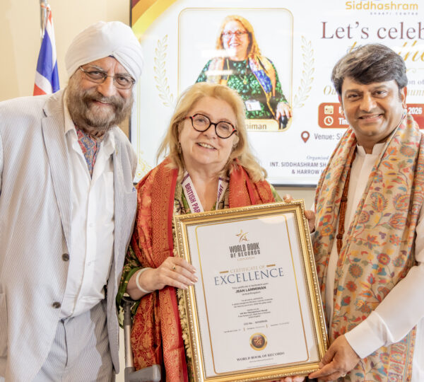 Jean Lammiman honoured by the World Book of Records., celebrating three decades of her unwavering dedication to public service.