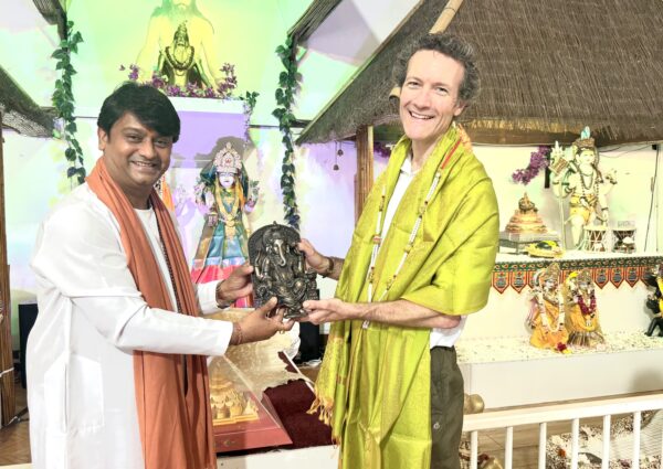 Strategic Director Mr. Richard Brooks of Harrow Council was welcomed by Siddhashram, a Place of worship in Harrow.